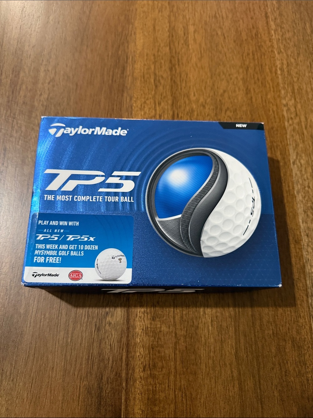 TaylorMade TP5 Blue and White Golf Ball Box